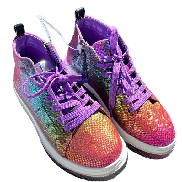 Steve Madden Girls Juice Sneaker Ombre (Little Kid/Big Kid) Size 2 New W/O Box - Picture 1 of 4